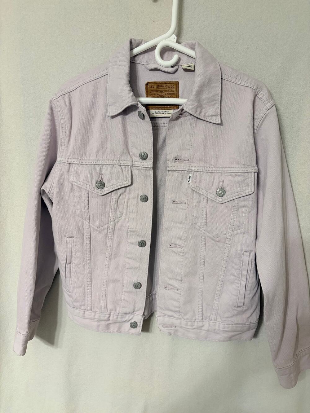 Levi’s Premium Light Purple Denim Trucker Jacket